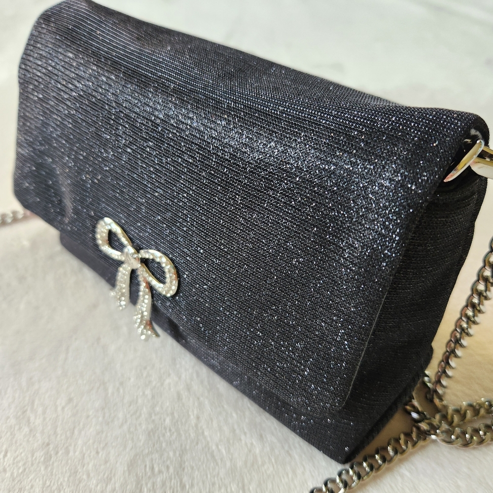 NEW! Victoria's Secret Sparkle Bow Crossbody - Picture 2 of 13